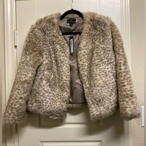 Faux fur coat